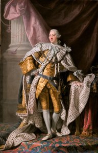 Kral George III taç giyme cübbelerinde by Allan Ramsay